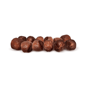 Extruido de maíz bañado con delicioso chocolate “Gozo”. 20g.